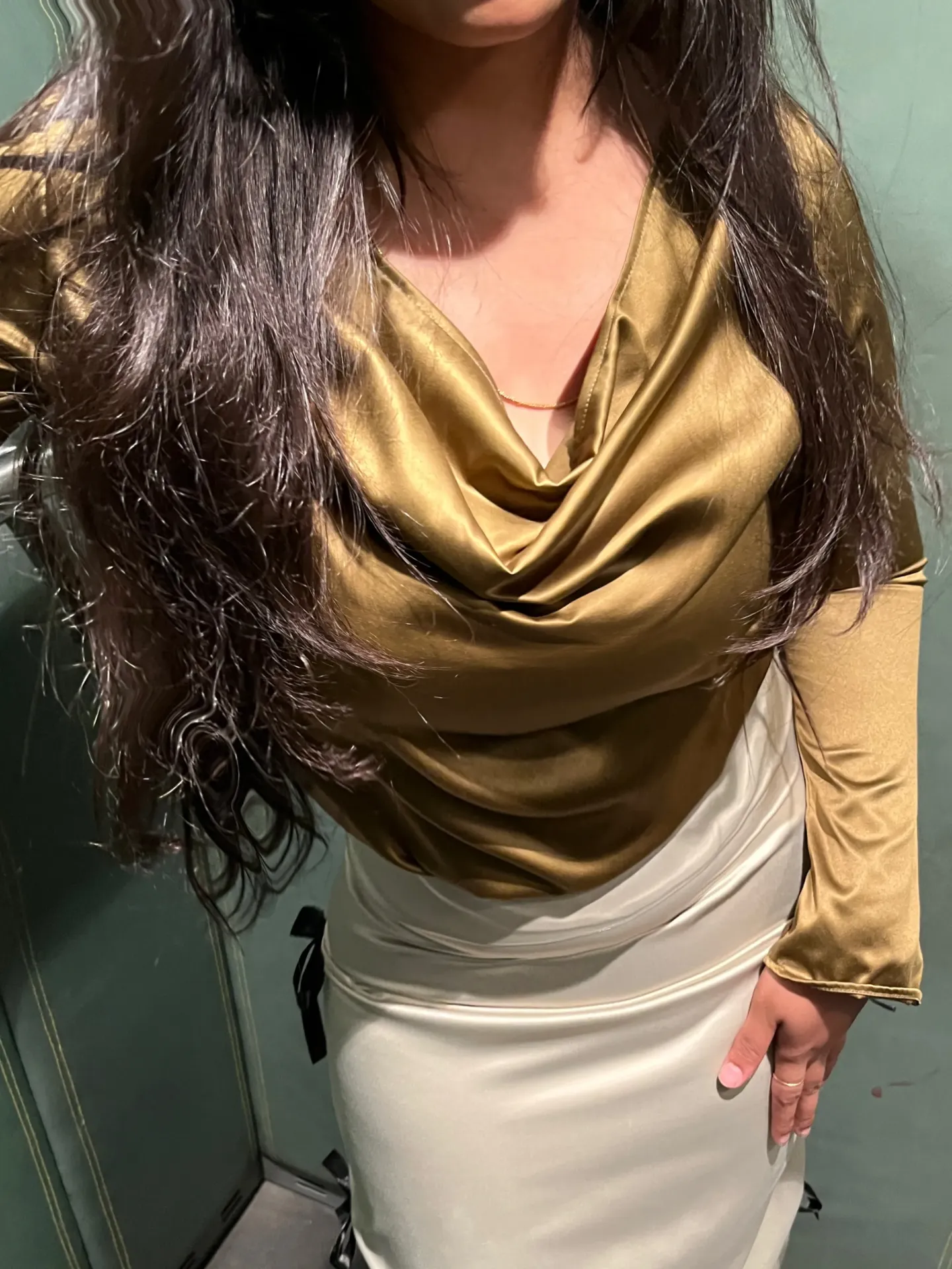 [NDD-GOL-XXS] Nova Dual Draped Top (XXS)